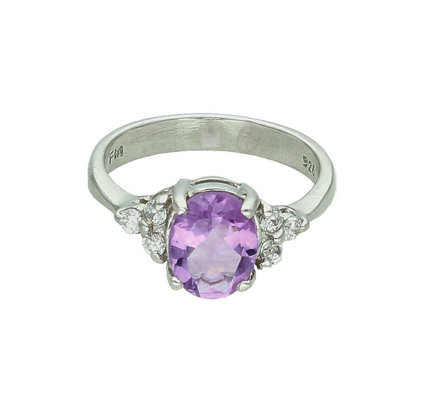 Srebrny pierścionek damski 925 z ametystem rozmiar 13 P 0564 5.jpg